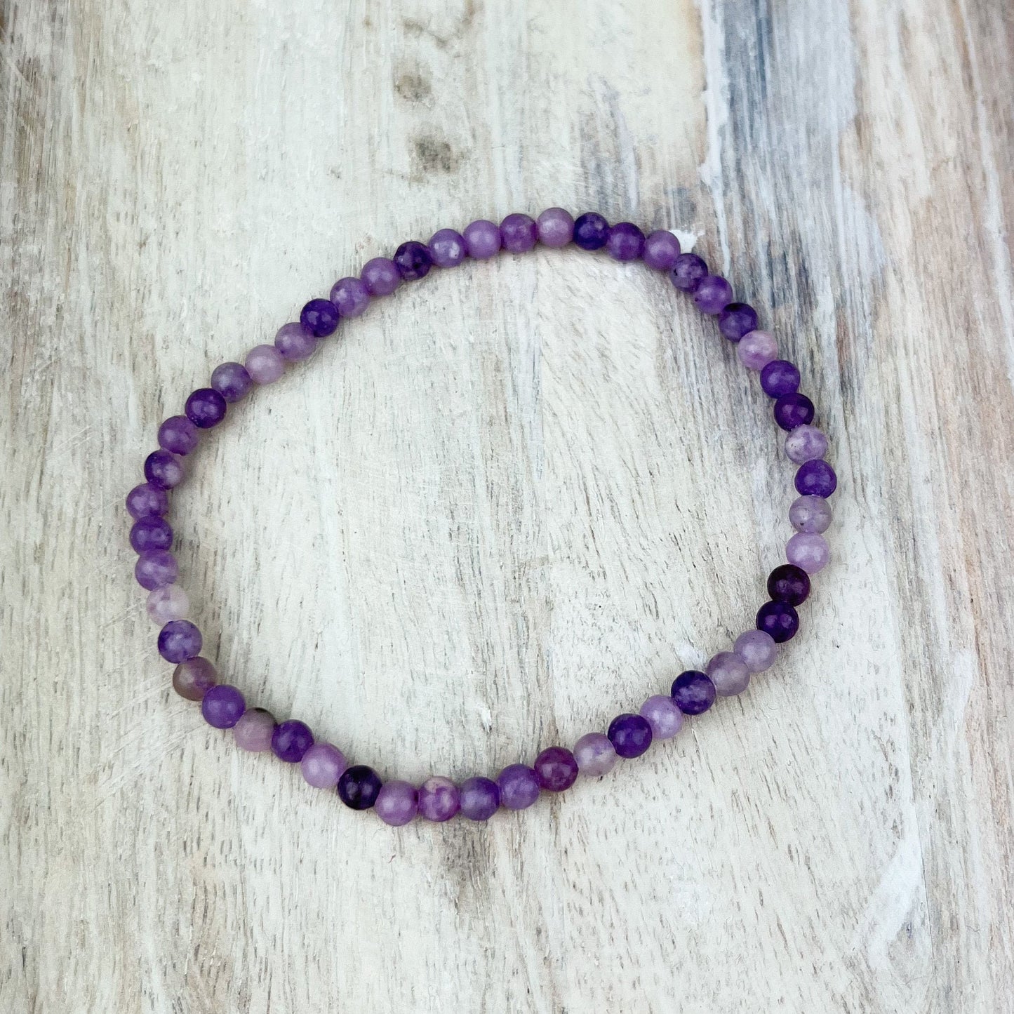 Soft Nurturing Lepidolite Gemstone Bracelet for Self-Love and Emotional Balance - Crystals for everyone • Crystals And Cord