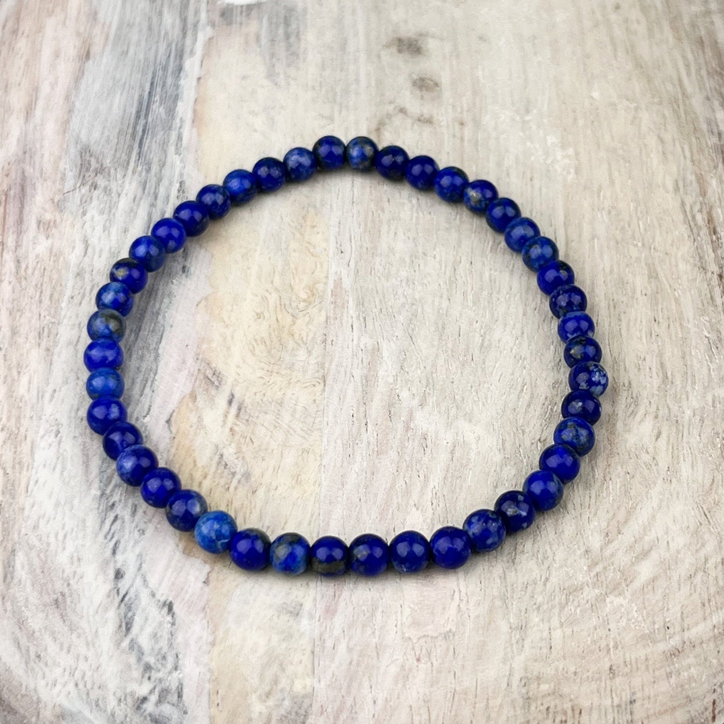 Lapis Gemstone Bracelet 4mm