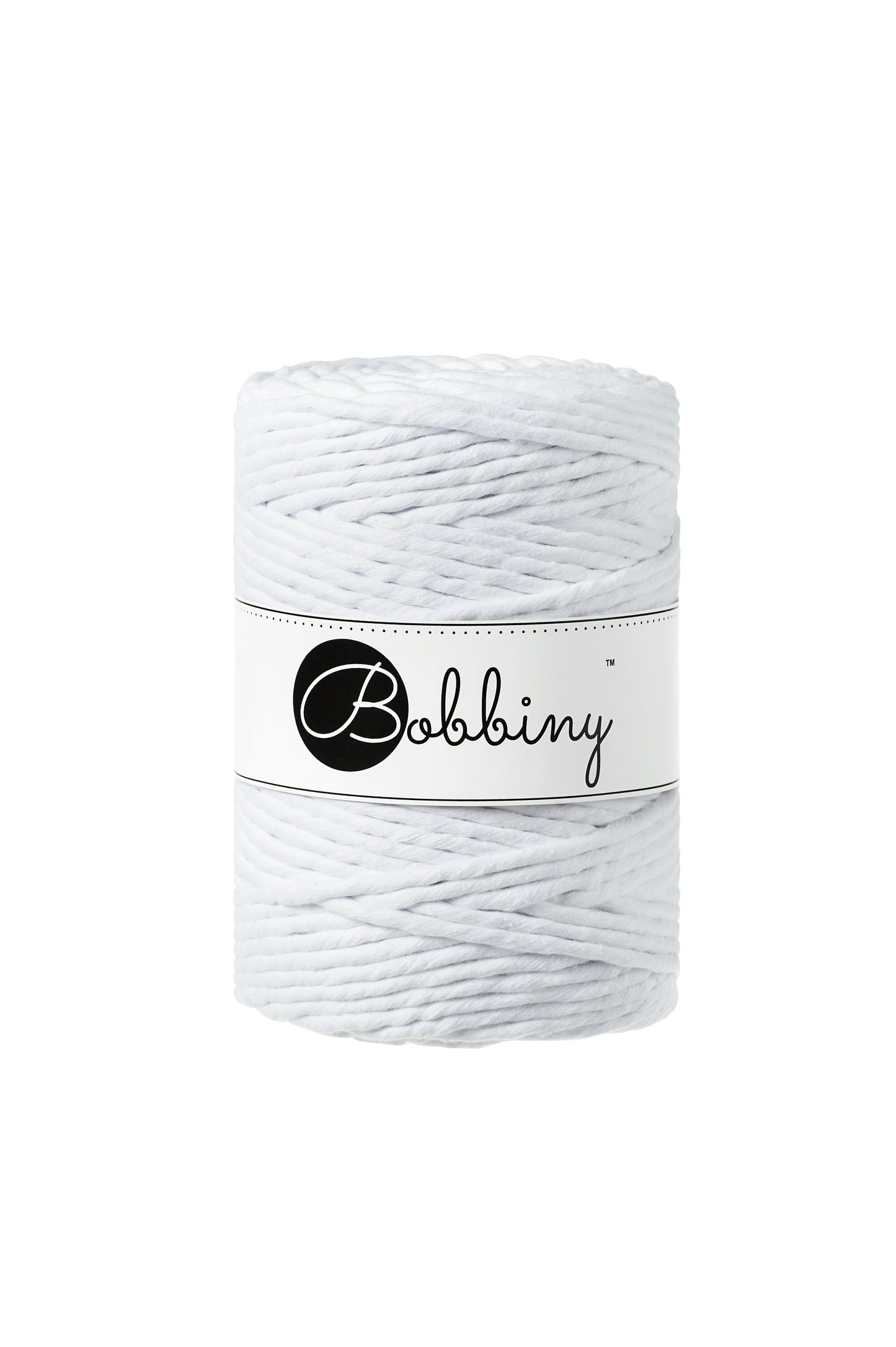 BOBBINY Macrame Cord 5mm Single Twist – 100% Recycled Cotton, Craft Rope in Many Colors