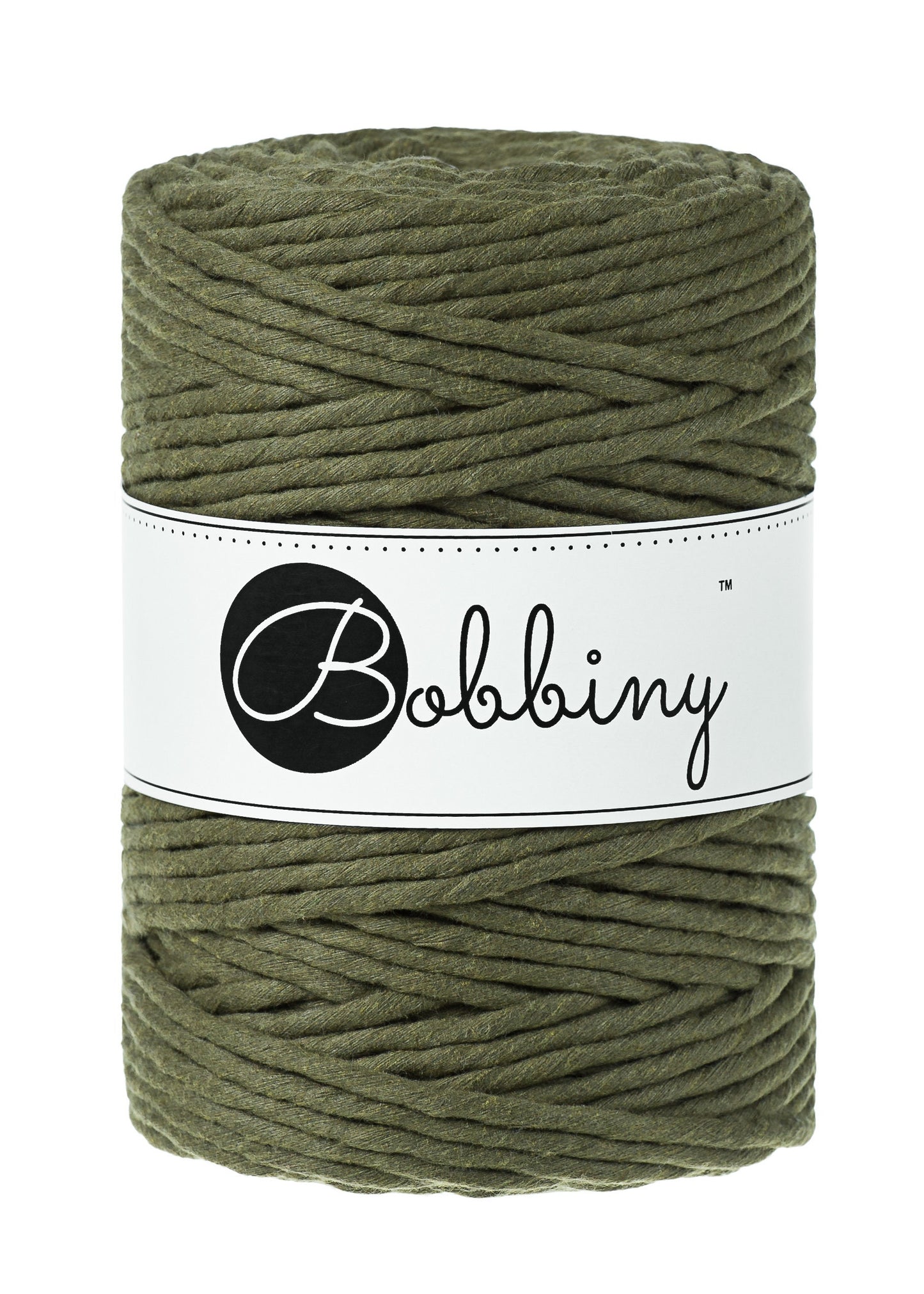 BOBBINY Macrame Cord 5mm Single Twist – 100% Recycled Cotton, Craft Rope in Many Colors