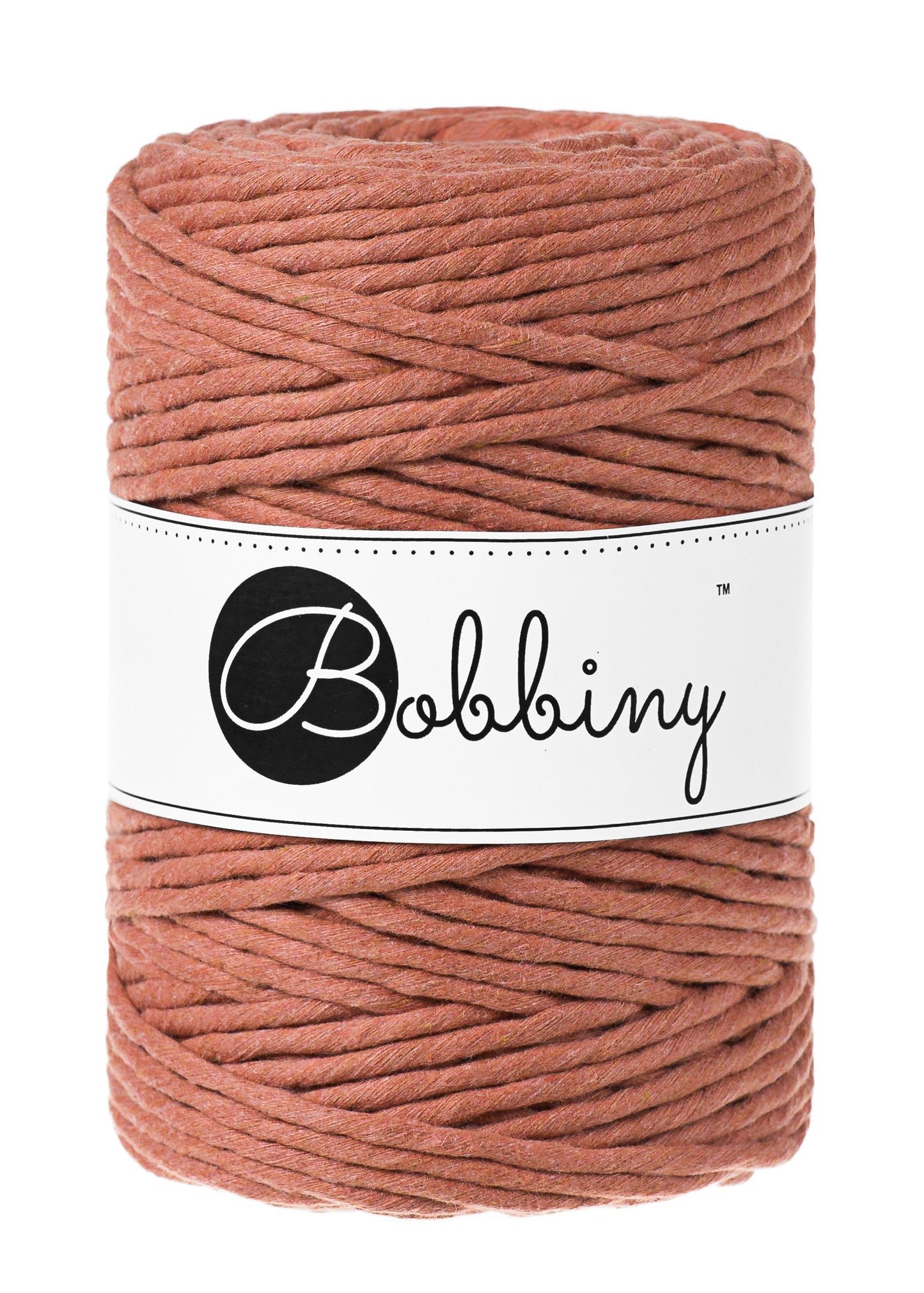 BOBBINY Macrame Cord 5mm Single Twist – 100% Recycled Cotton, Craft Rope in Many Colors