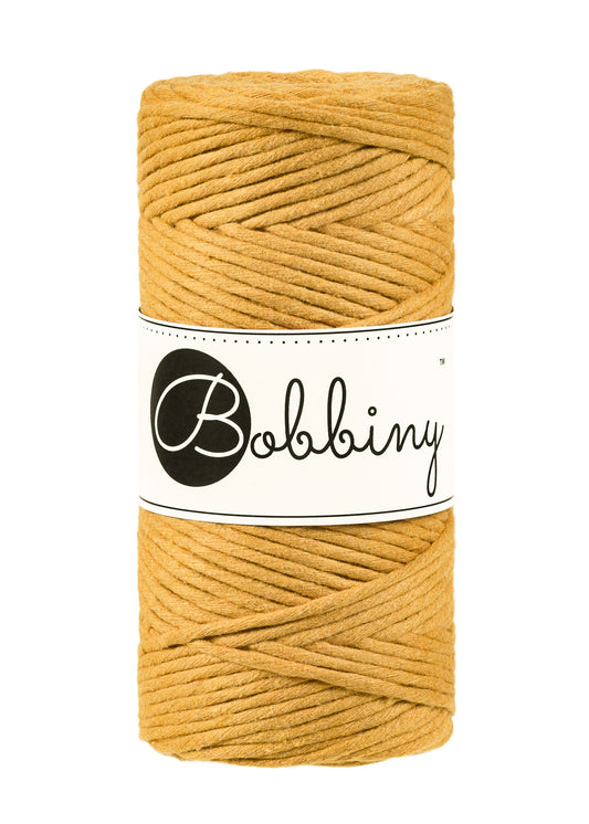 Bobbiny 3mm Single Twist Macrame Cord – Premium Full Spool Cotton Craft Rope in many colors