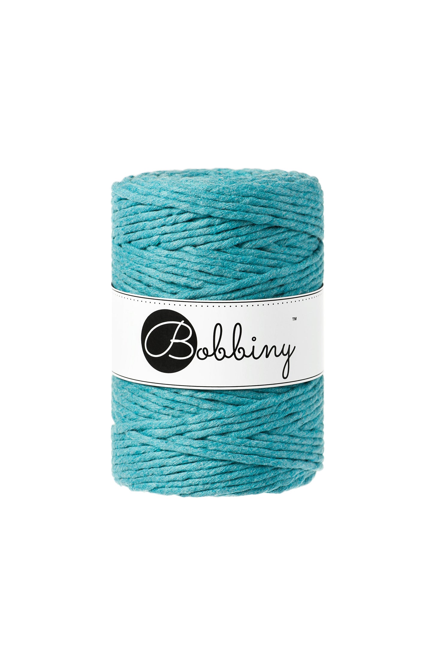 BOBBINY Macrame Cord 5mm Single Twist – 100% Recycled Cotton, Craft Rope in Many Colors