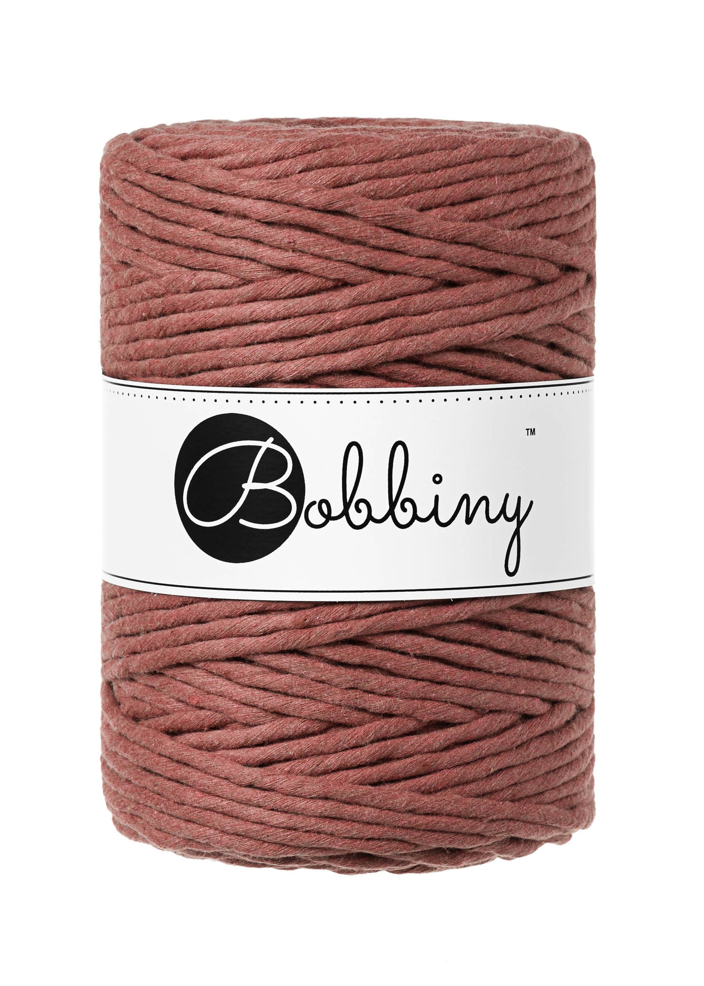 BOBBINY Macrame Cord 5mm Single Twist – 100% Recycled Cotton, Craft Rope in Many Colors