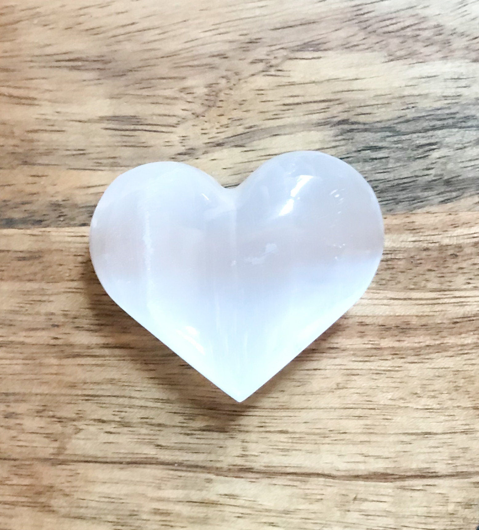 Natural Moroccan Selenite Heart for Clarity and Stress Relief - Crystals for everyone • Crystals And Cord