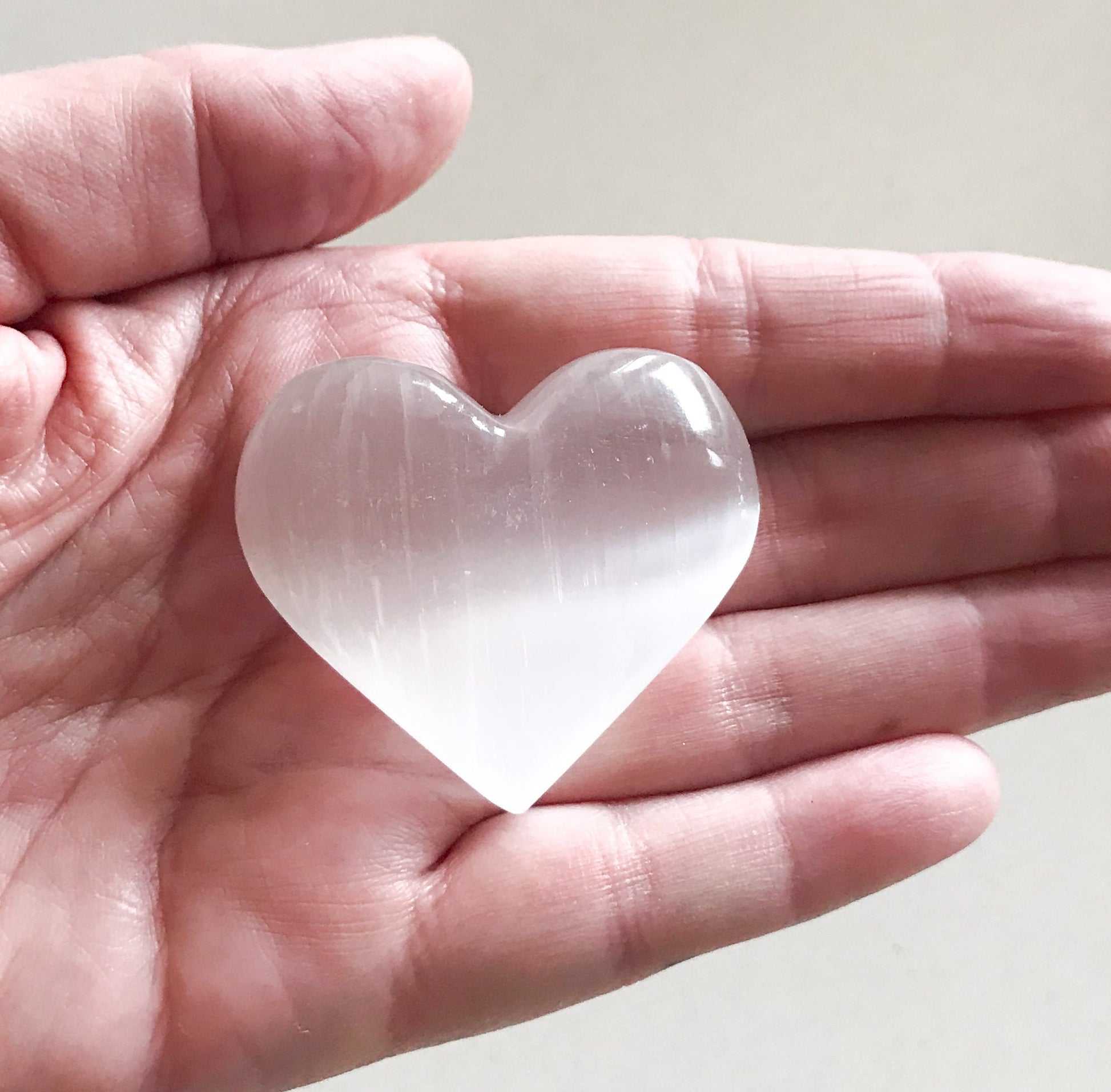 Natural Moroccan Selenite Heart for Clarity and Stress Relief - Crystals for everyone • Crystals And Cord