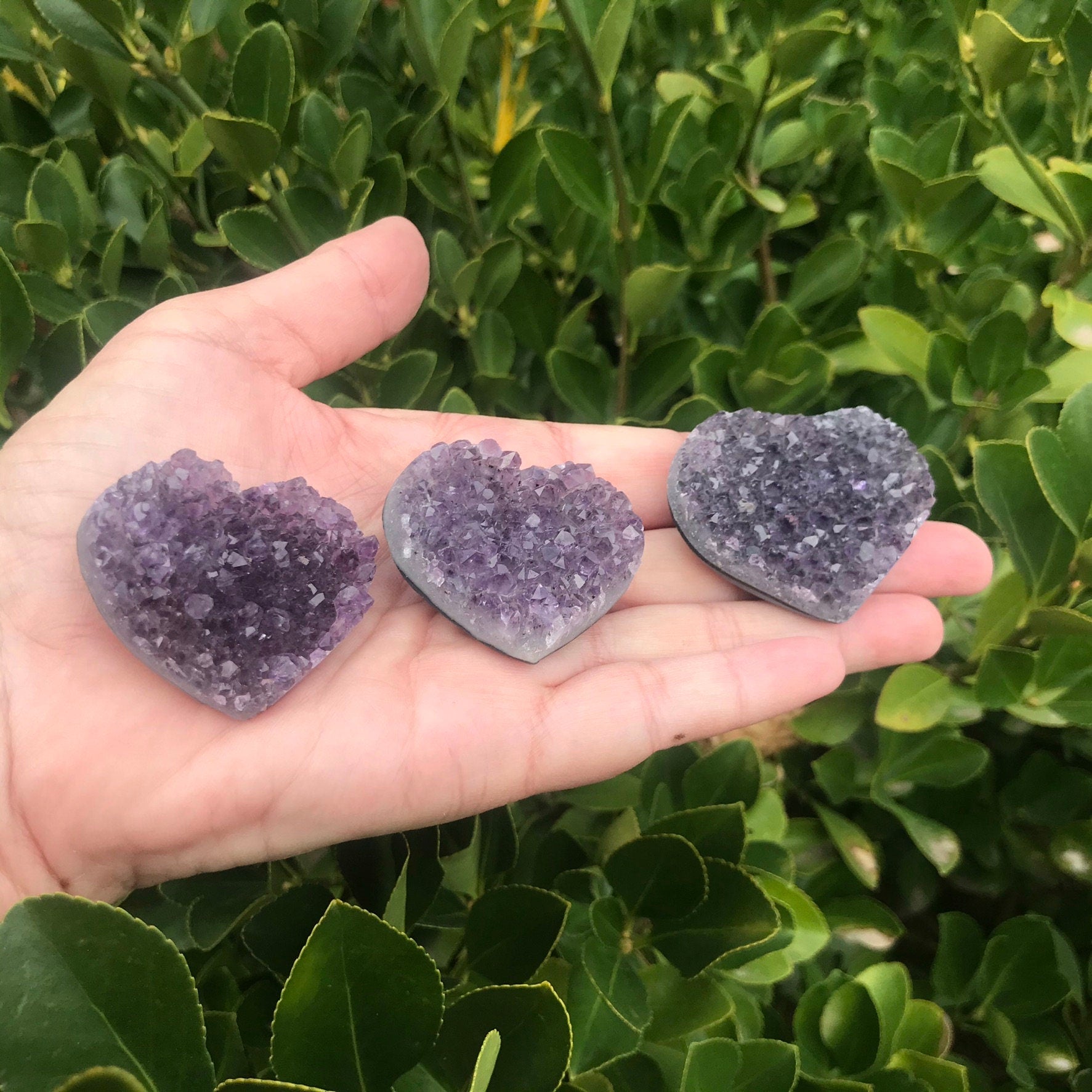 Amethyst Heart Druzy – Holiday Gift for Her, Spiritual Protection Crystal, Fall Home Decor, Stress Relief Stone, Unique Gemstone Cluster - Crystals for everyone • Crystals And Cord