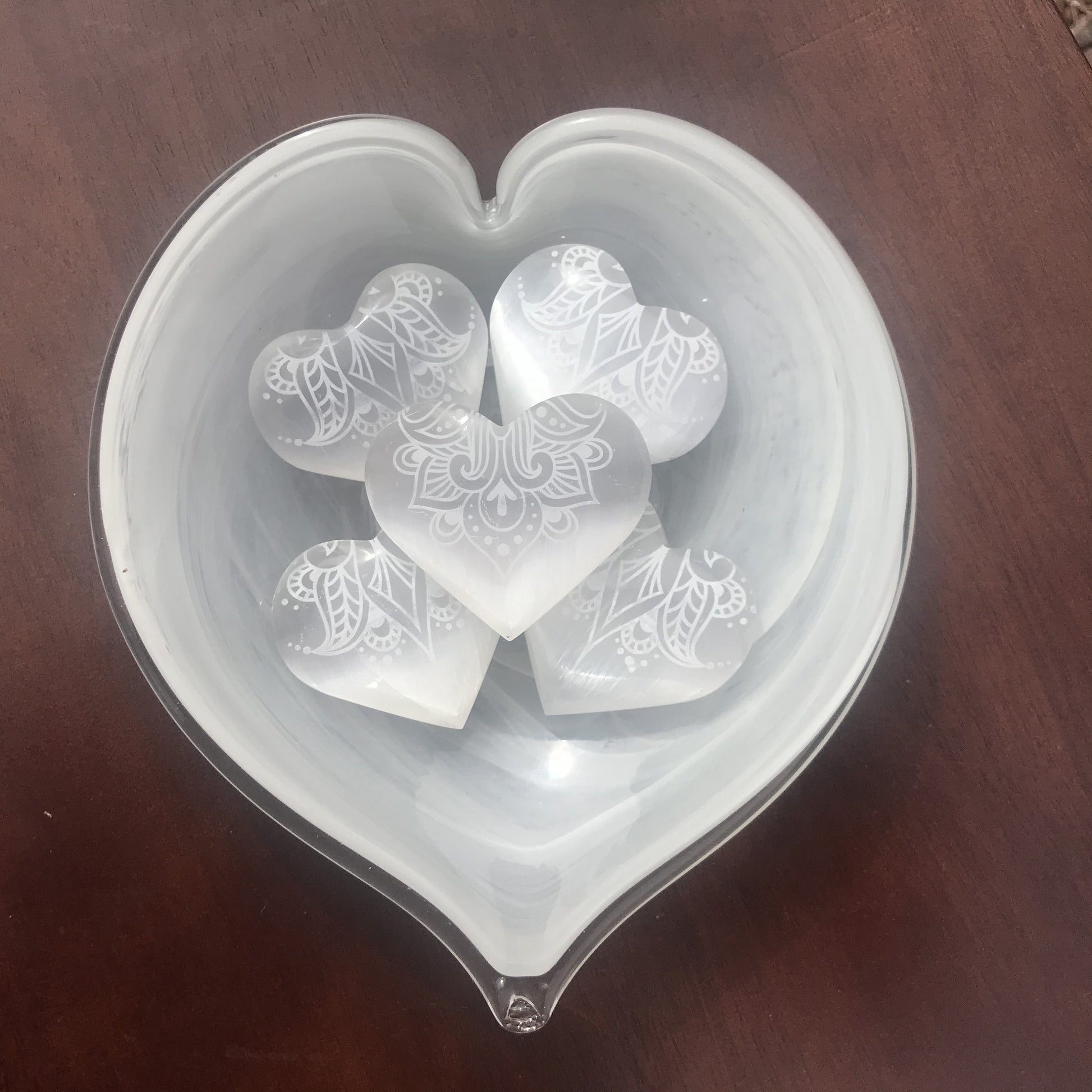 Energy Charging Selenite Heart, Metaphysical Crystal for Calm and Balance - Crystals for everyone • Crystals And Cord