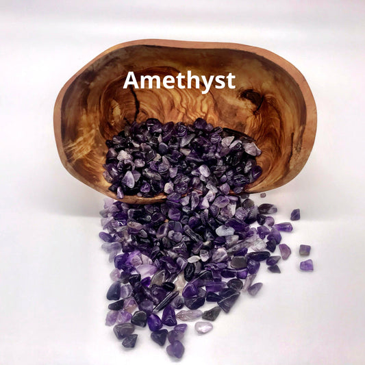 Natural Amethyst Semi Tumbled Gemstone Chips for Crystal Grids, Altars, and Crafts - Genuine Healing Stones for Protection and Purification - Crystals for everyone • Crystals And Cord