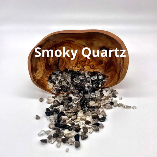 Natural Smoky Quartz Gemstone Chips for Crystal Grids and Crafts - Calming Energy, Stress Relief, Positive Vibes, Manifesting Dreams - Crystals for everyone • Crystals And Cord