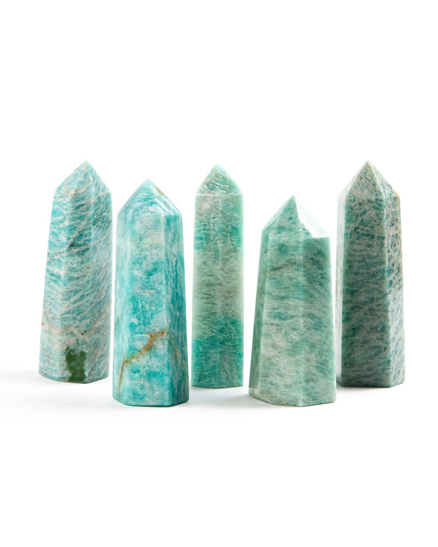 Amazonite Tower – Soothing Blue-Green Crystal for Calming Energy, Truth & Emotional Balance – Polished Standing Point - Crystals for everyone • Crystals And Cord
