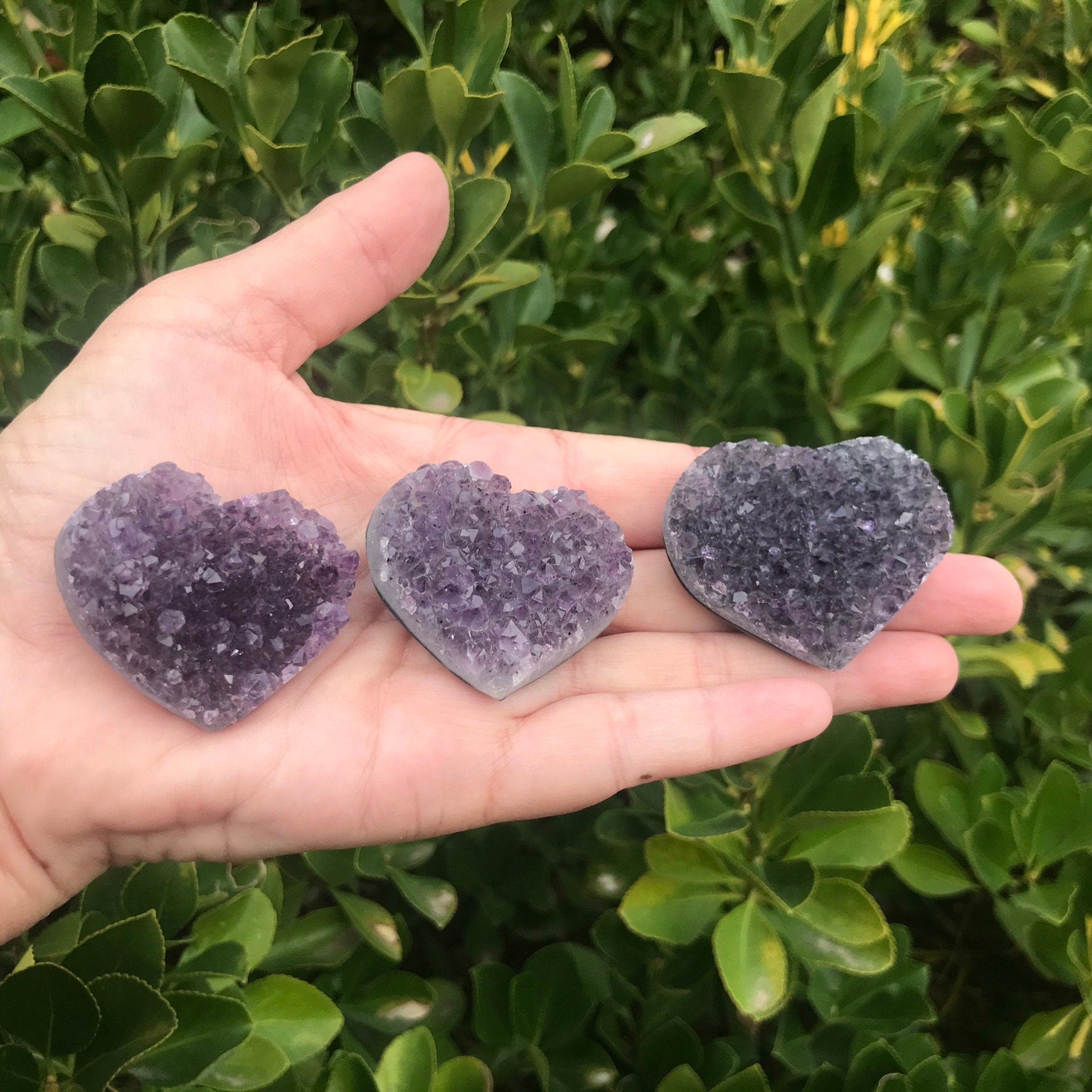 Amethyst Heart Druzy – Holiday Gift for Her, Spiritual Protection Crystal, Fall Home Decor, Stress Relief Stone, Unique Gemstone Cluster - Crystals for everyone • Crystals And Cord