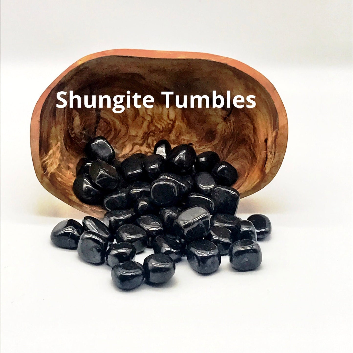 Natural Shungite Tumble Stone for EMF Protection and Balance - 1 Stone for Energy Cleansing and Healing - Crystals for everyone • Crystals And Cord