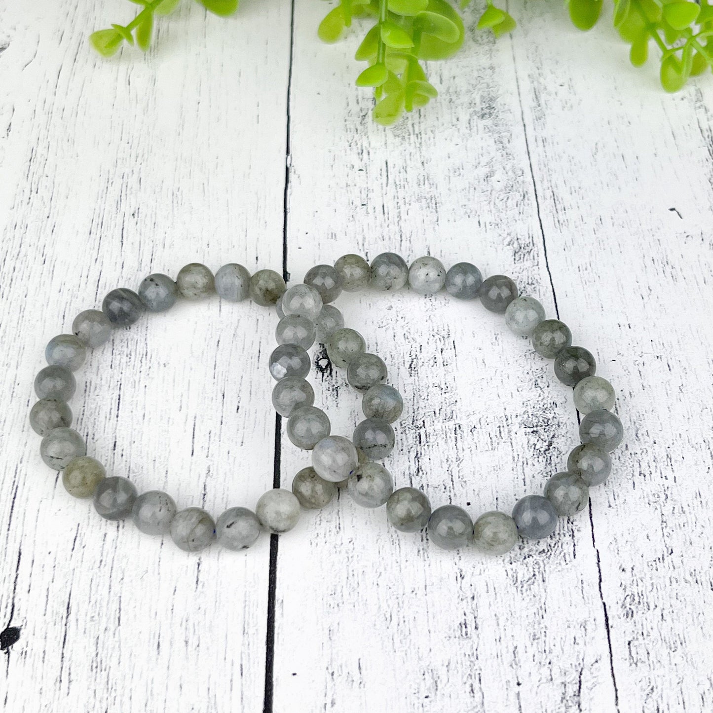 Labradorite Crystal Bracelet with 8mm Beads for Intuition Transformation and Energy Protection Mystic Jewelry for Dreamers and Seekers - Crystals for everyone • Crystals And Cord