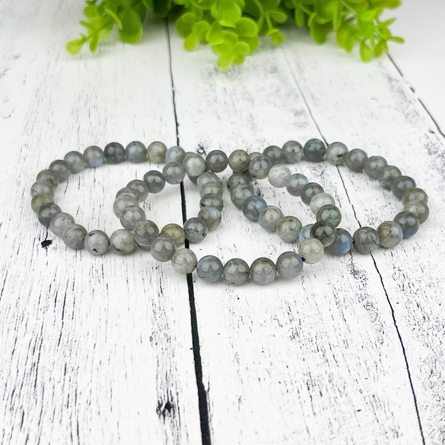 Labradorite Crystal Bracelet with 8mm Beads for Intuition Transformation and Energy Protection Mystic Jewelry for Dreamers and Seekers - Crystals for everyone • Crystals And Cord