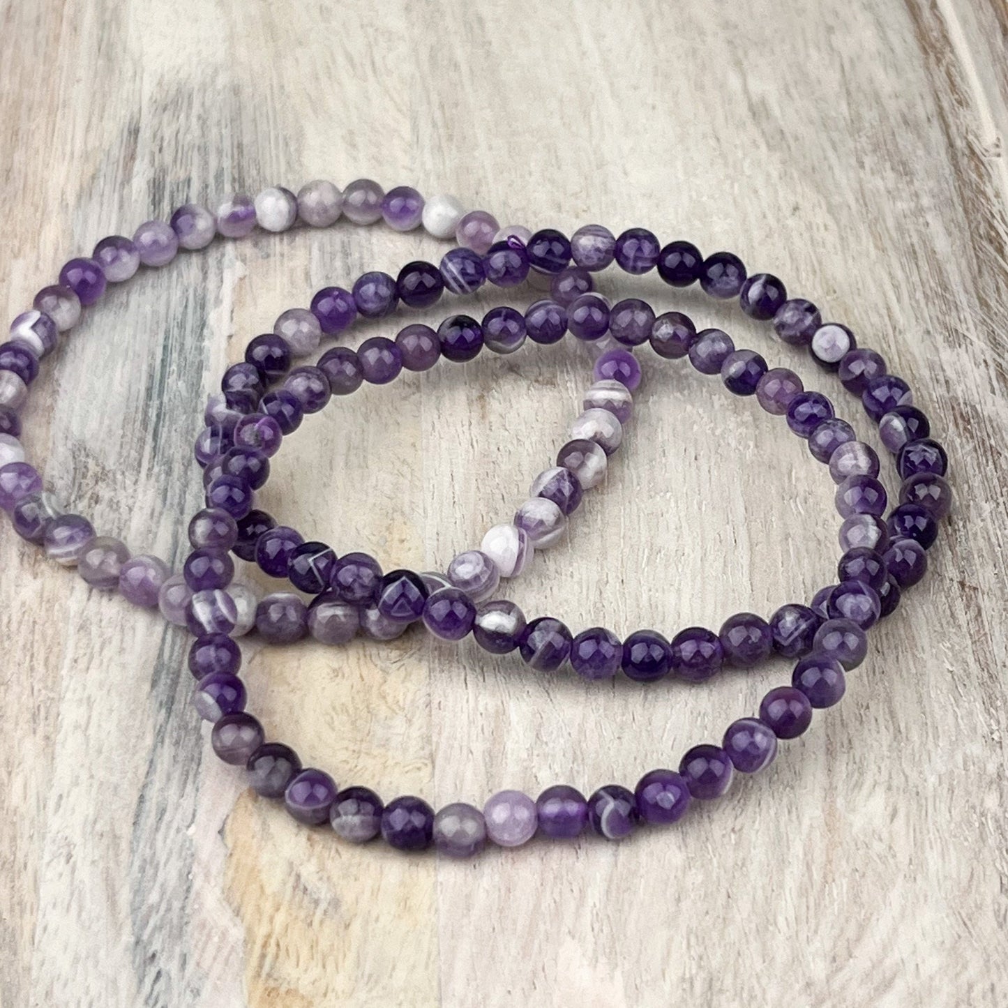 Natural Amethyst Gemstone Bracelet - Tranquilizer for Stress Relief and Spiritual Awareness, Protection and Purification - Crystals for everyone • Crystals And Cord