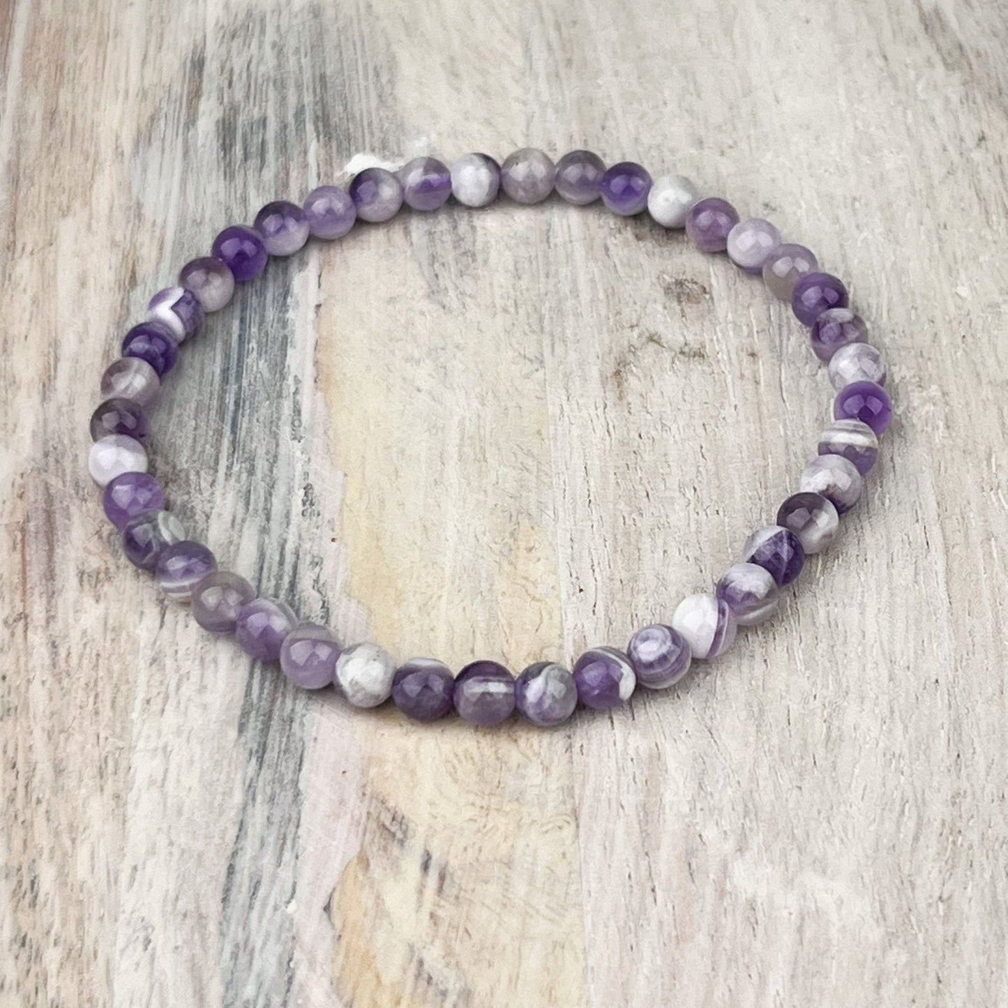 Natural Amethyst Gemstone Bracelet - Tranquilizer for Stress Relief and Spiritual Awareness, Protection and Purification - Crystals for everyone • Crystals And Cord