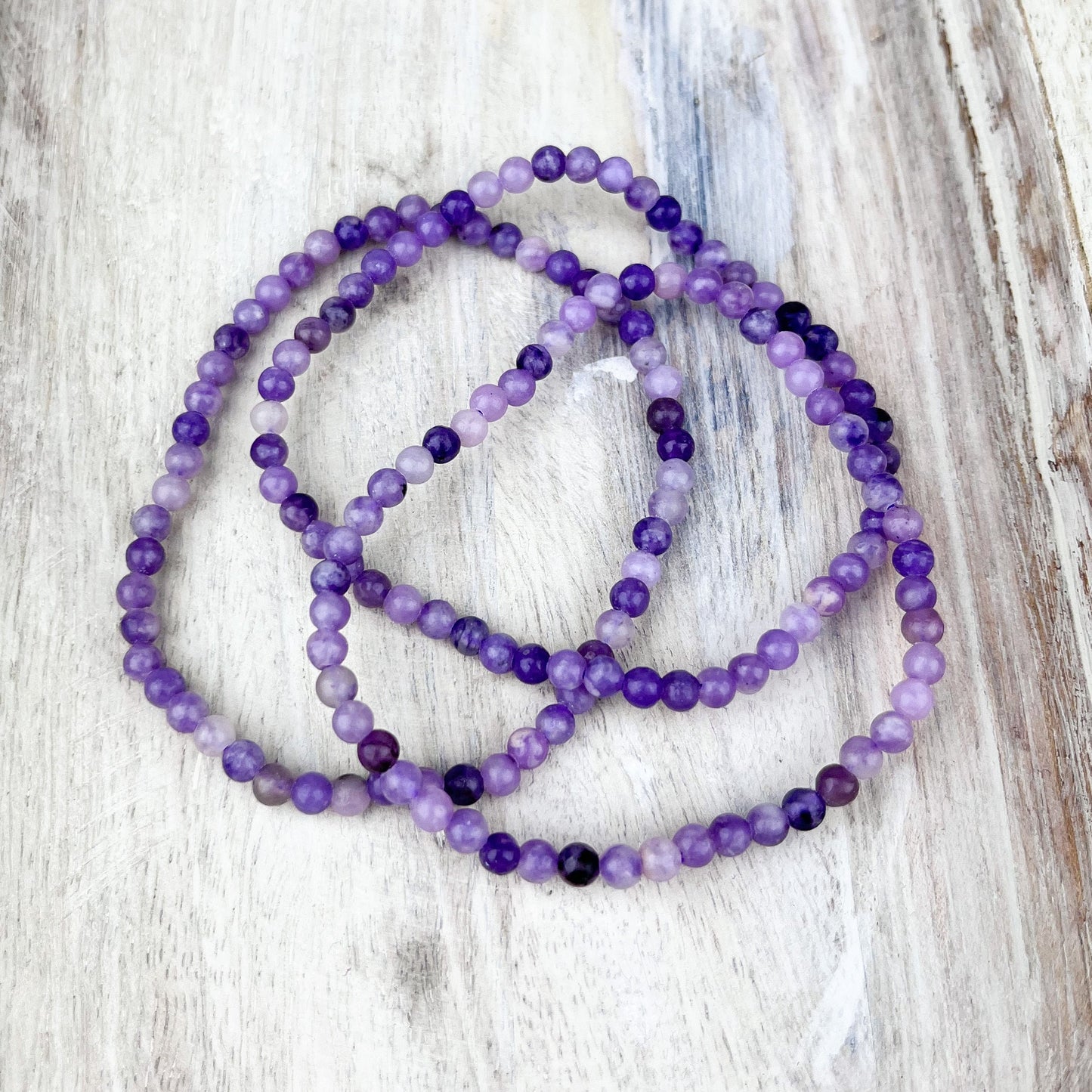 Soft Nurturing Lepidolite Gemstone Bracelet for Self-Love and Emotional Balance - Crystals for everyone • Crystals And Cord