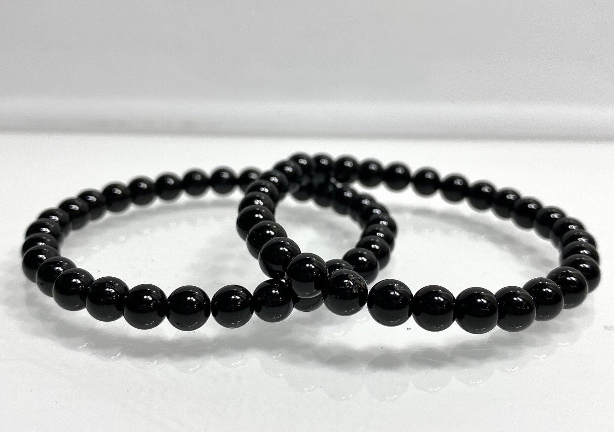 Black Tourmaline Bracelet with 8mm Beads for Protection Energy Shielding and Inner Strength Mystic Crystal Jewelry for Empaths and Seekers - Crystals for everyone • Crystals And Cord
