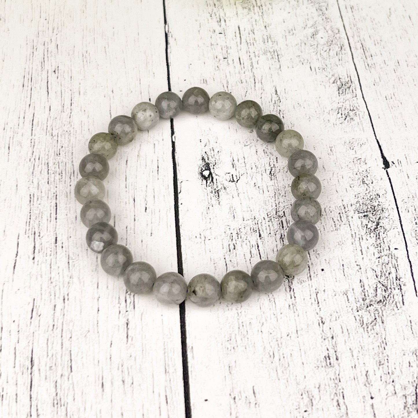 Labradorite Crystal Bracelet with 8mm Beads for Intuition Transformation and Energy Protection Mystic Jewelry for Dreamers and Seekers - Crystals for everyone • Crystals And Cord