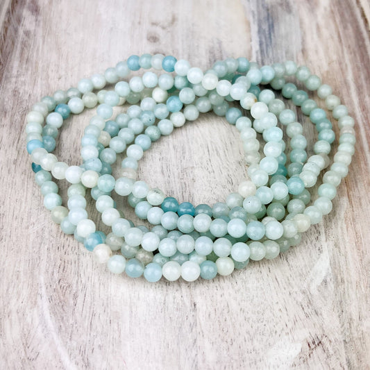 Amazonite Bracelet, Calming Energy Accessory, Healing Crystals and Stones Jewelry - Crystals for everyone • Crystals And Cord