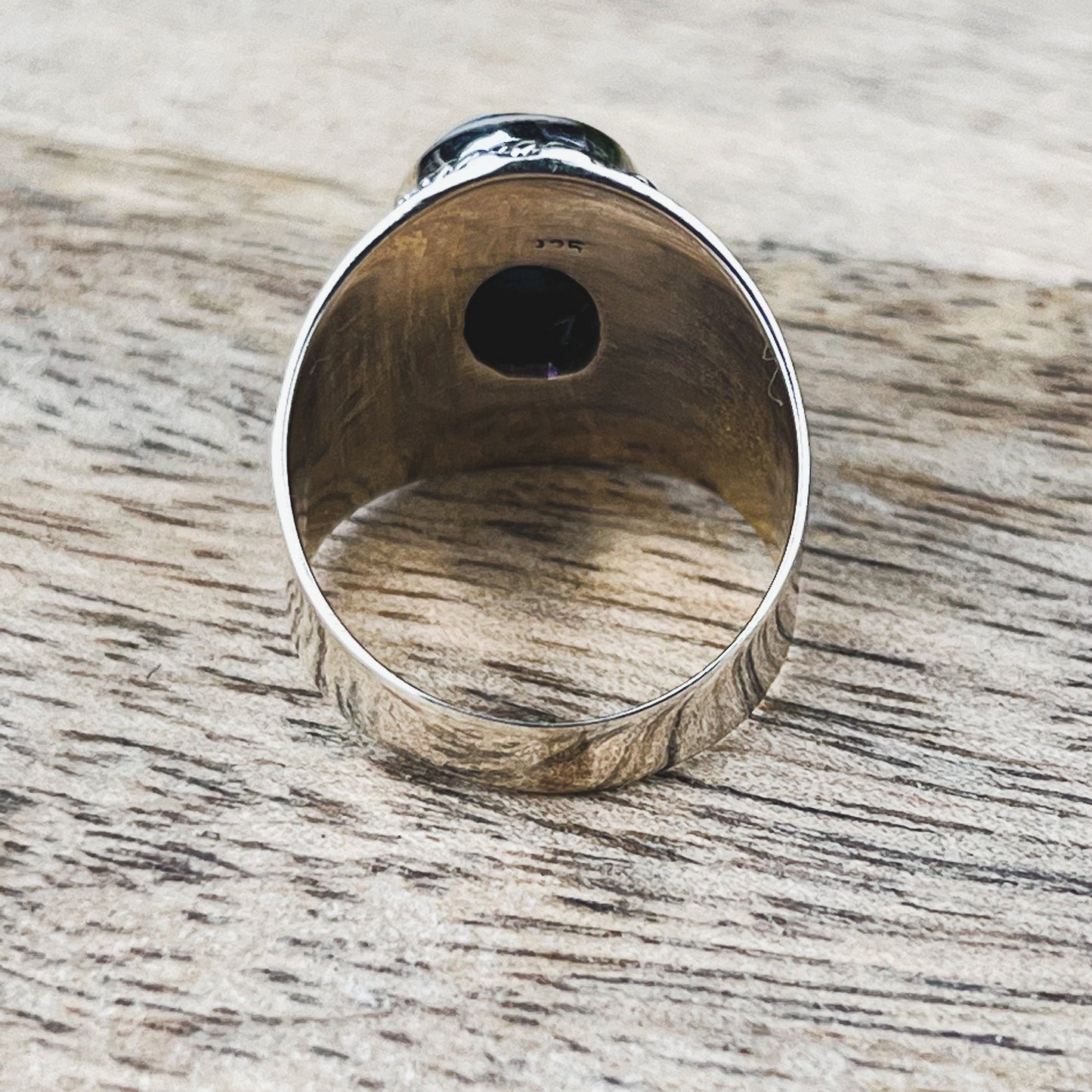 Turquoise Ring Sterling Silver Size 7 • Natural Blue Gemstone Ring • December Birthstone Jewelry • Boho Crystal Ring • Gift for Her - Crystals for everyone • Crystals And Cord