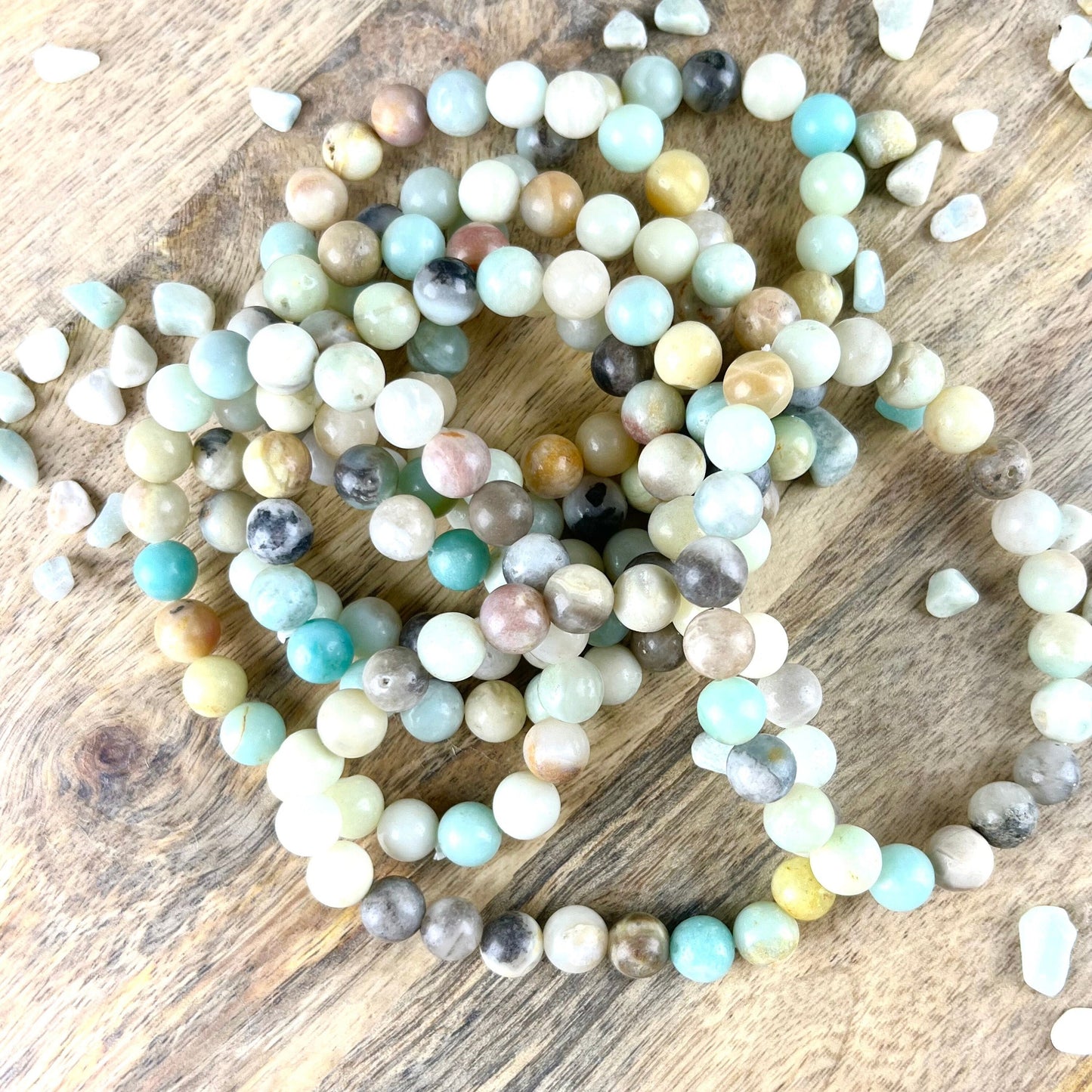 Caribbean Calcite Gemstone Bracelet - Spiritual Awakening Beaded Jewelry for Meditation and Self-Discovery - Elastic Bracelet 7 inches - Crystals for everyone • Crystals And Cord
