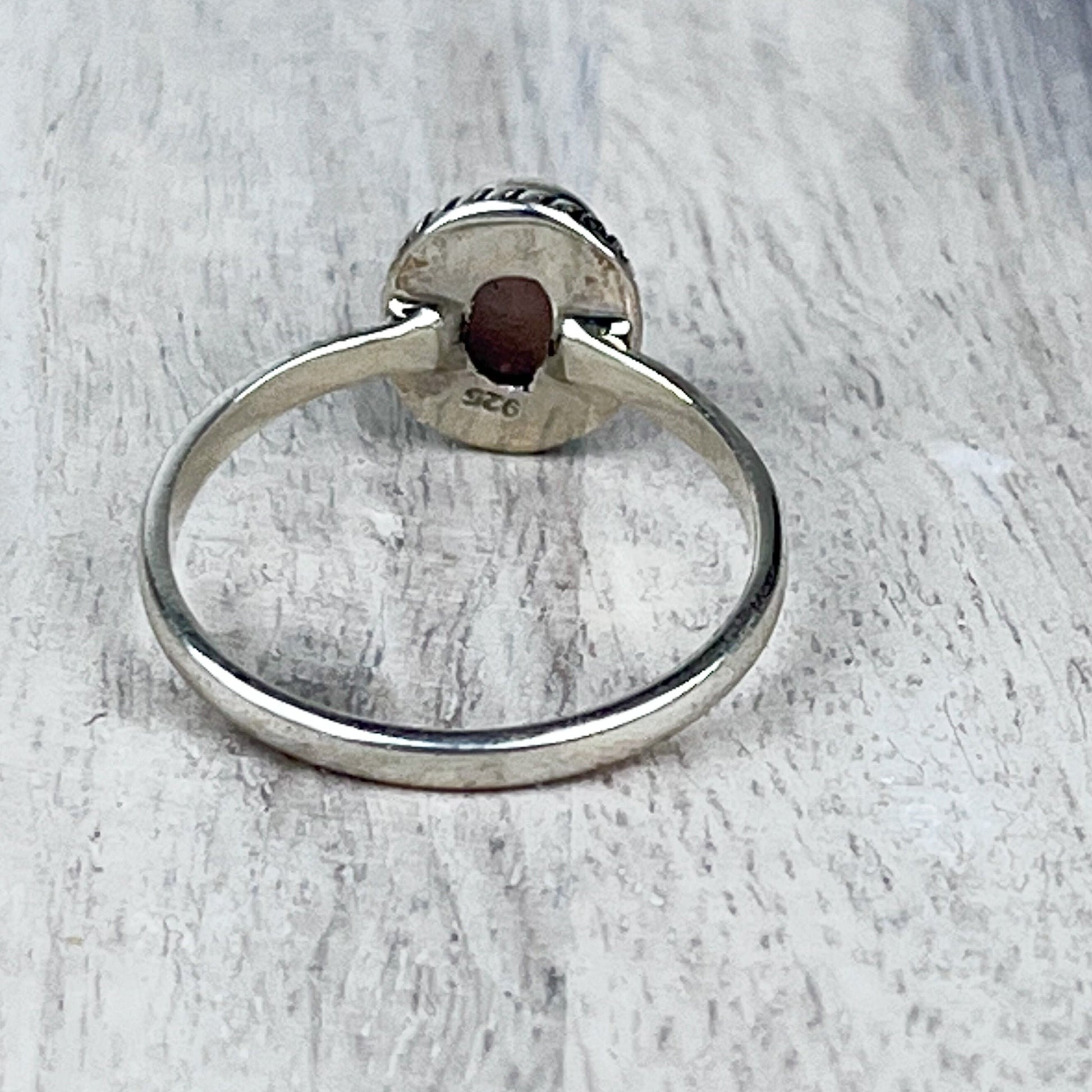 Pink Opal Gemstone .925 Sterling Silver Ring - Crystals for everyone • Crystals And Cord