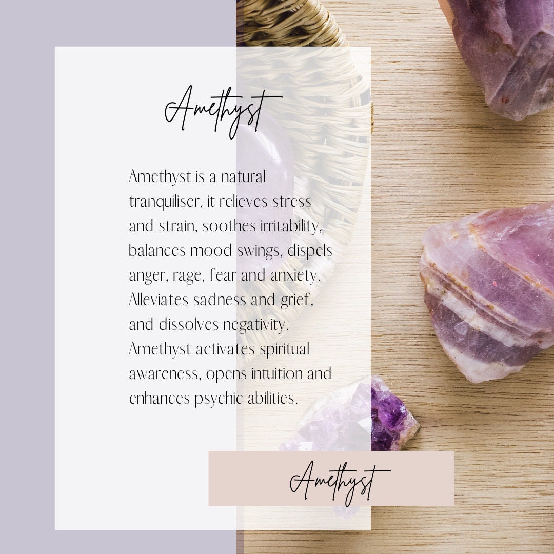 Chevron Amethyst Heart, Calming, Soothing Metaphysical, Crystal - Crystals for everyone • Crystals And Cord