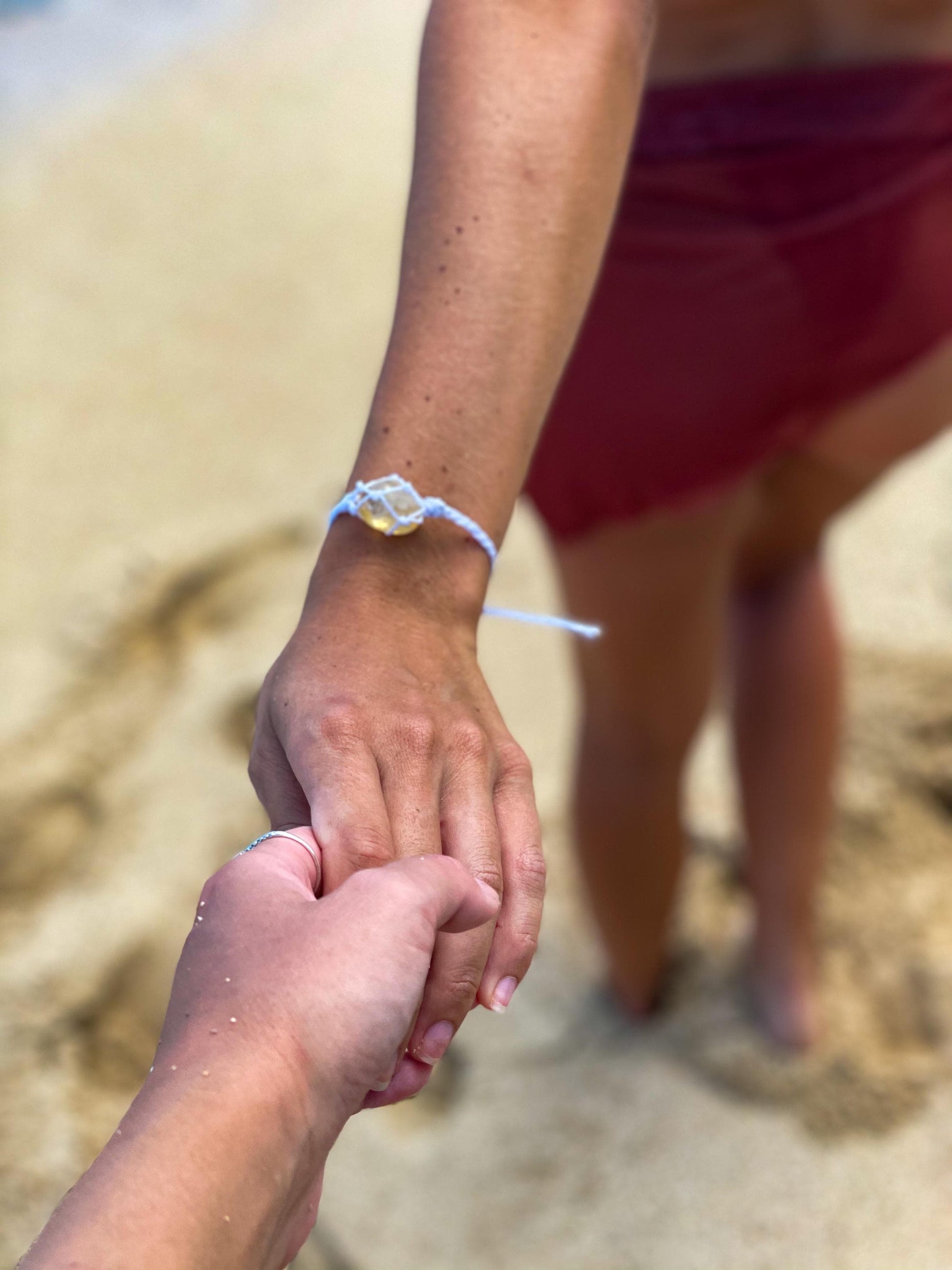 Adjustable Rainbow Angel Aura Quartz Crystal Bracelet Jewelry for Playfulness Inner Peace and Clarity - Crystals for everyone • Crystals And Cord