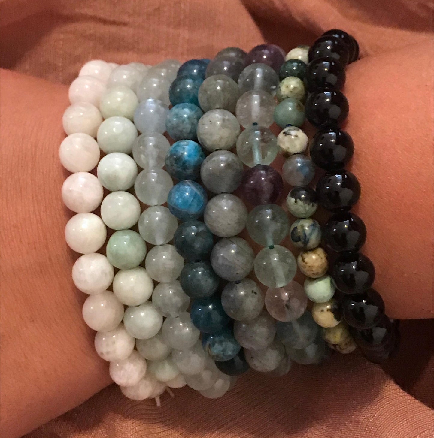 Blue Apatite Bracelet – Healing Crystal Jewelry Gift, Motivation & Confidence Stone, Holiday Present for Her - Crystals for everyone • Crystals And Cord