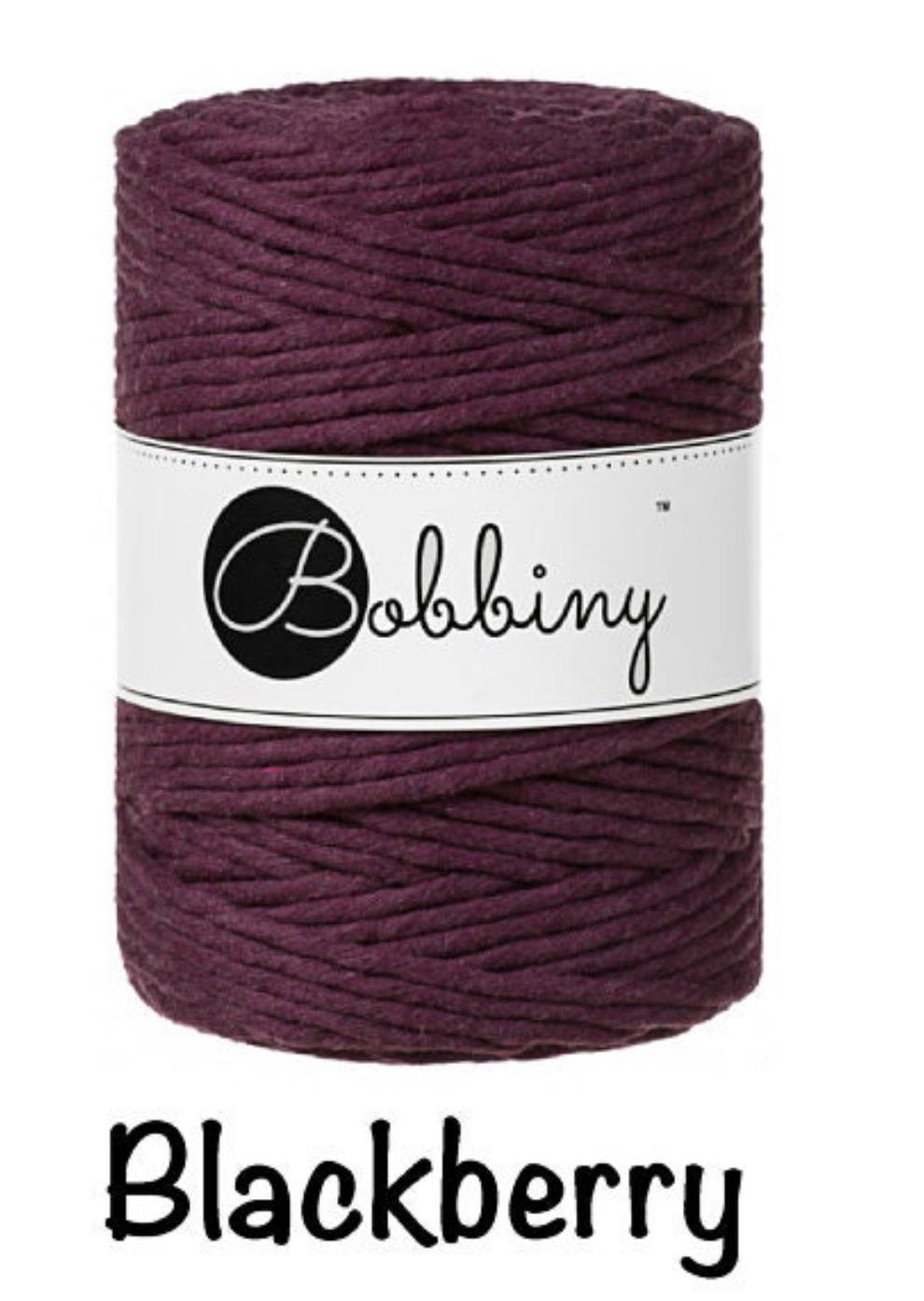 BOBBINY Macrame Cord 5mm Single Twist – 100% Recycled Cotton, Craft Rope in Many Colors