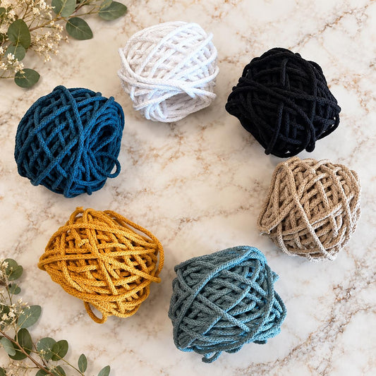 3mm Braided Macrame Cord, Cotton Cord, 25, 50 or 100 Ft Mini Spools, Macrame, Crochet and Craft Supply