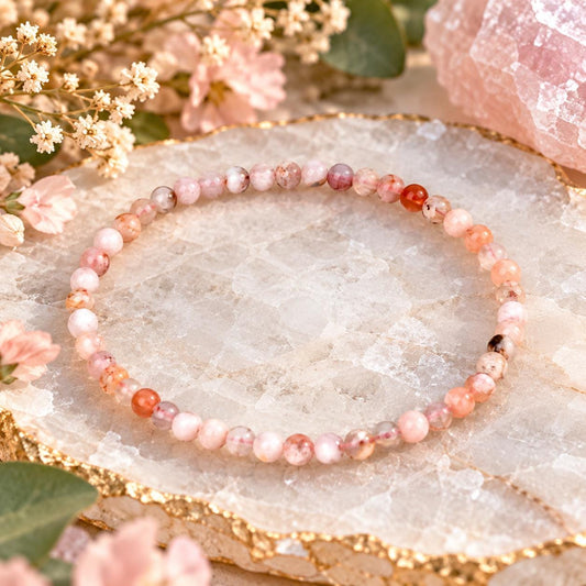 Flower Agate Bracelet – Growth, Joy & Inspiration Crystal Jewelry