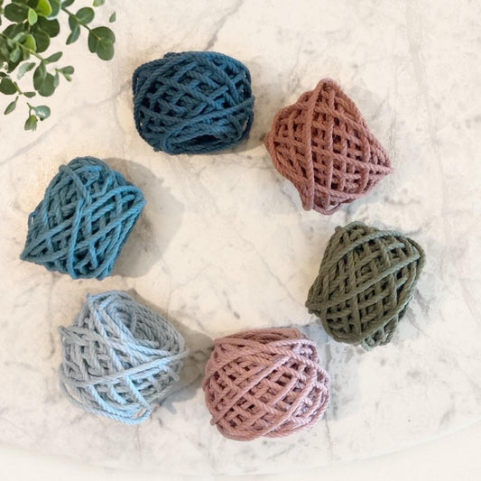 5mm Macrame Cord 3-Ply Cotton Rope – 25, 50 or 100 Ft Mini Spools – For Plant Hangers, Wall Hangings & Coasters