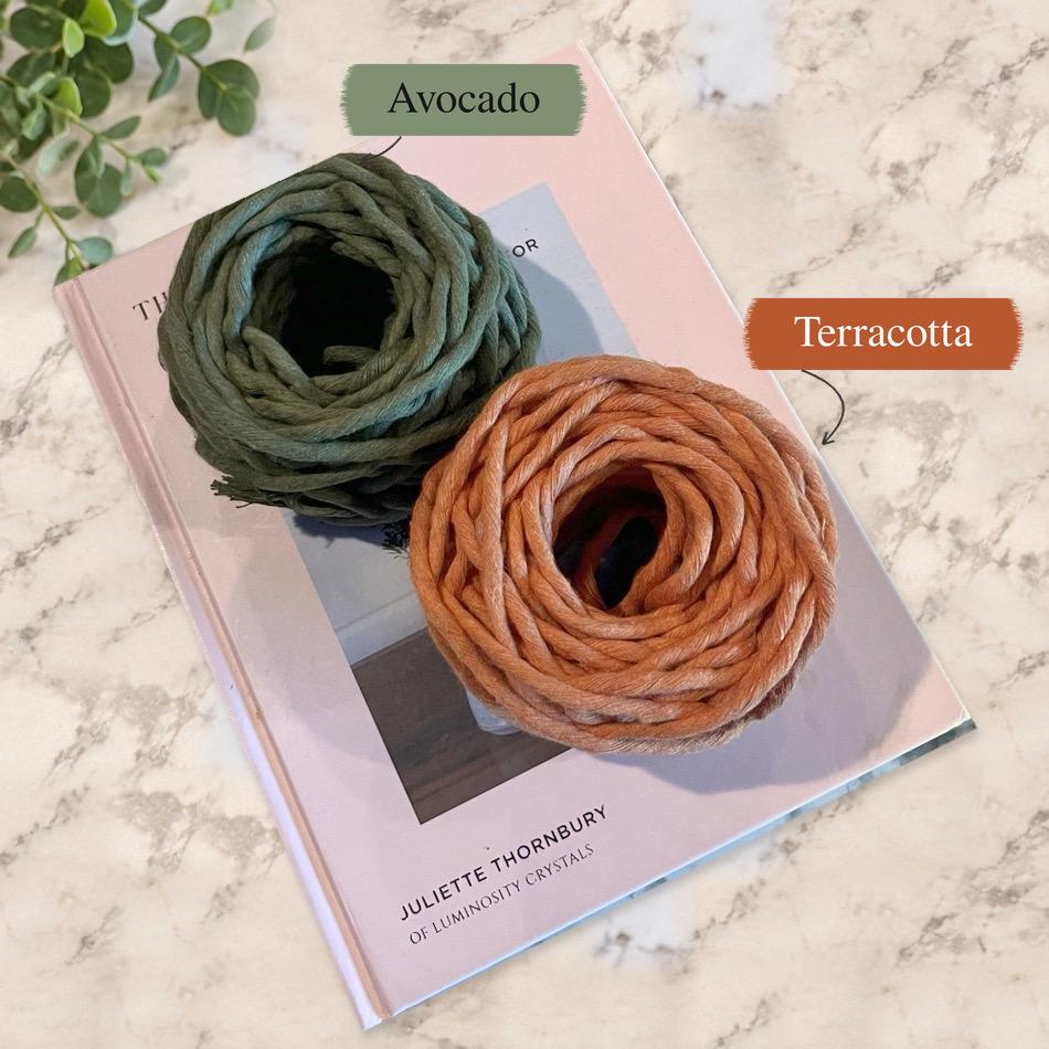 5mm Macrame Cord Single Twist – Cotton Cord, 25, 50 or 100 Ft Mini Spools – For Wall Hangings, Fringe & Fiber Art