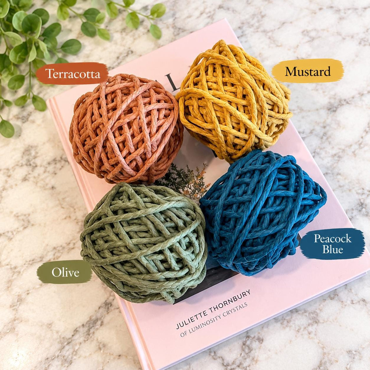 3mm Macrame Cord Single Twist – 25, 50 or 100 Ft Mini Spools – Colored Cotton Cord for Macrame and Fiber Art