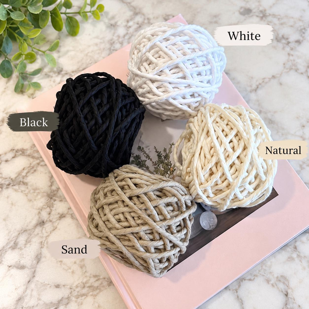 3mm Macrame Cord Single Twist – 25, 50 or 100 Ft Mini Spools – Colored Cotton Cord for Macrame and Fiber Art