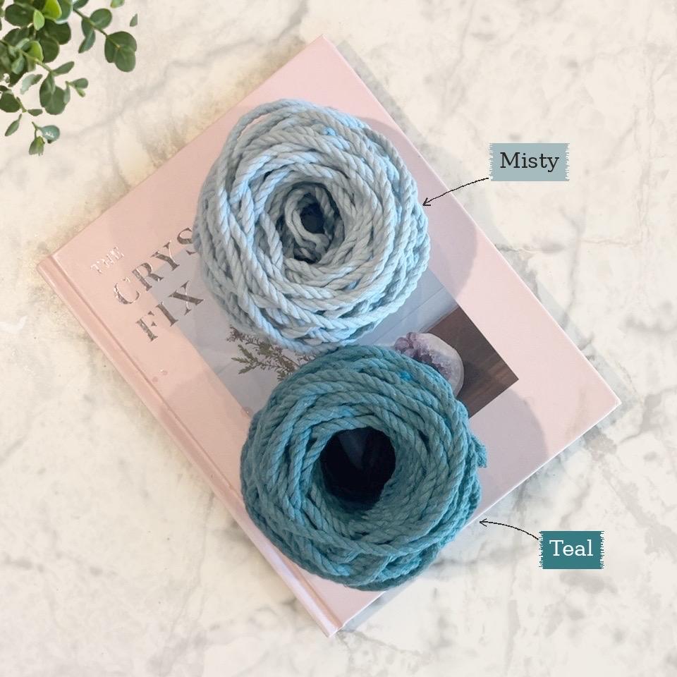 5mm Macrame Cord 3-Ply Cotton Rope – 25, 50 or 100 Ft Mini Spools – For Plant Hangers, Wall Hangings & Coasters