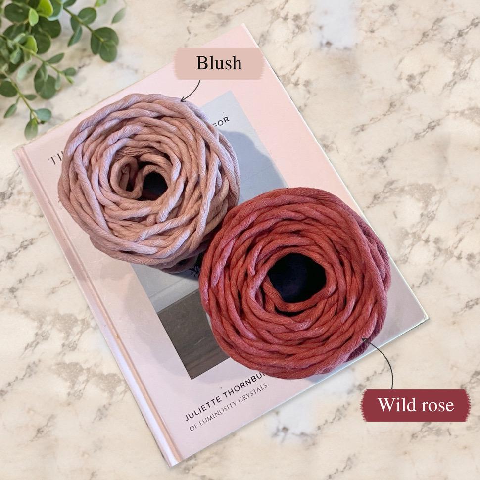 5mm Macrame Cord Single Twist – Cotton Cord, 25, 50 or 100 Ft Mini Spools – For Wall Hangings, Fringe & Fiber Art