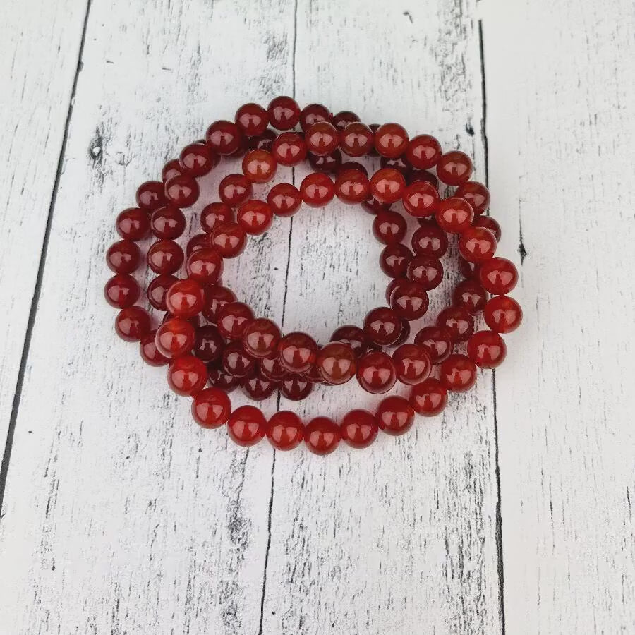 Carnelian Gemstone Bracelet  Courage, Creativity & Confidence | November Birthstone Gift, Healing Crystal Jewelry, Fall Holiday Boho
