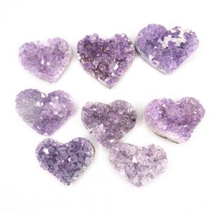 Amethyst Heart Druzy small 1" - Crystals for everyone • Crystals And Cord